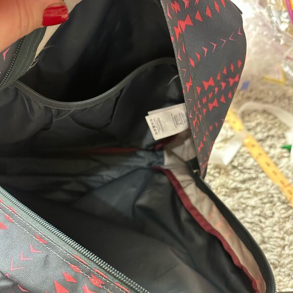 Jansport Cool Student Backpack Gray Pink Triangle Geo Print - Picture 11 of 14